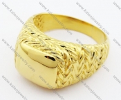 Stainless Steel Gold Plating Ring - KJR280227