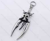 Stainless Steel Demon Blade Pendant KJP170058