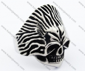 Ride Hard Live Free Skull Biker Ring - KJR330004