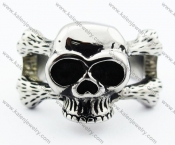 Acero Inoxidable Huesos y Calavera Anillo para hombre - KJR330062