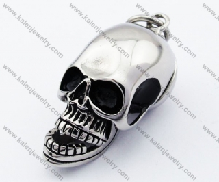 Punk Mouth movable Skull Biker Pendant - KJP330055