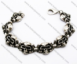 Skull Biker Bracelet For Men - KJB170041