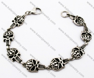 The Punisher Biker Bracelet For Men - KJB170044