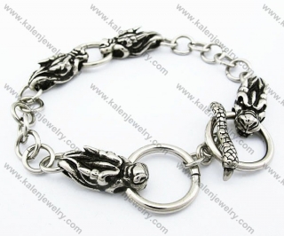 Punk Mens Dragon Biker Bracelet - KJB170051