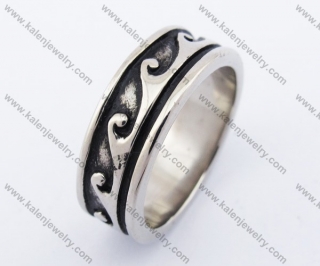 Stainless Steel Vintage Ring KJR330108