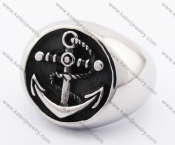 Stainless Steel Anchor Sign Ring KJR370087