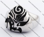 Stainless Steel Opera Mask Ring KJR370100