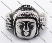 Stainless Steel Buddha Ring KJR370113