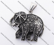 Stainless Steel Elephant Pendant KJP170290