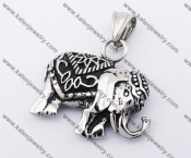 Stainless Steel Elephant Pendant KJP170292