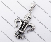 Stainless Steel Fleur De Lis Pendant KJP170300