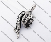 Stainless Steel Dragon Head Pendant KJP170319