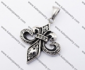 Stainless Steel Fleur De Lis Pendant KJP170325