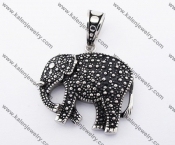 Stainless Steel Elephant Pendant KJP170359