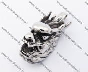 Stainless Steel Dragon Head Pendant KJP170377