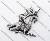 Stainless Steel Dragon Pendant KJP170381