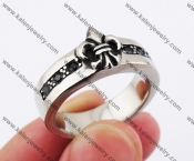 Stainless Steel Fleur De Lis Ring KJR370193