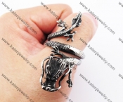 Stainless Steel Dragon Ring KJR370199