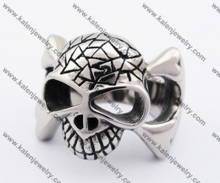 Stainless Steel Death Head Skull Ring KJR370249