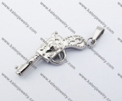 Stainless Steel Pistol Pendan KJP330115