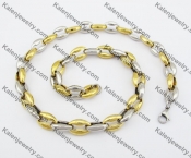 11.5mm Wide Stainless Steel Necklace KJN380027