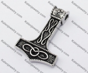 Stainless Steel Thor Hammer Pendant KJP170409