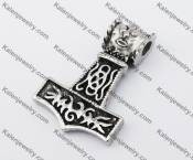 Stainless Steel Thor Hammer Pendant KJP170410