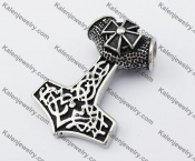 Stainless Steel Thor Hammer Pendant KJP170412