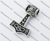 Stainless Steel Thor Hammer Pendant KJP170417