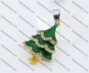 Green Christmas Tree Pendant KJP170489