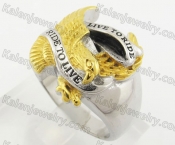 Stainless Steel Biker Ring KJR330183