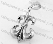 Stainless Steel Fleur De Lis Pendant KJP330157