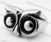 Stainless Steel Owl Ring KJR370580