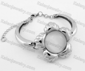 Stainless Steel Flower Bracelet KJB780001