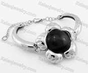 Stainless Steel Flower Bracelet KJB780003