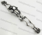 Brushed Finished Skeleton Bracelet KJB360042