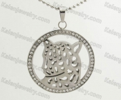 Stainless Steel Leopard Pendant KJP570068