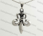 Steel Fleur De Lis Pendant KJP570072