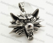 Stainless Steel Wolf Head Pendant KJP170777