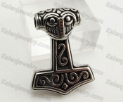 Stainless Steel Thors Hammer Pendant KJP170786