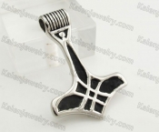 Stainless Steel Thors Hammer Pendant KJP330198