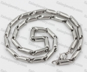 600mm long 5.8mm wide steel necklace KJN150554