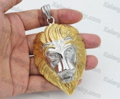 Large Steel Lion Pendant KJP560117