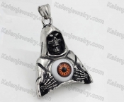 Stainless Steel One-eyed Grim Reaper Pendant KJP1060010