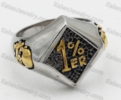 Steel 1% Biker Ring KJR350709