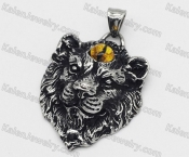 Yellow Eye Lion Pendant KJP115-0176