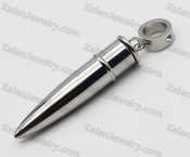 Steel Pet Cremation bullet pendant KJP100-0961