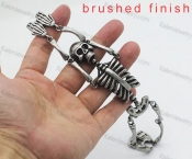 brushed finish skull bracelet KJB360070-B