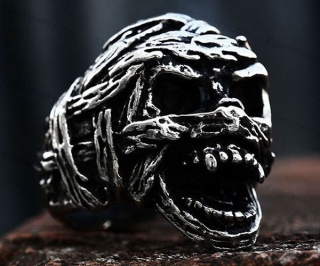 Mummy skeleton ring KJR118-0201