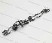dark polishing skull bracelet KJB360070-C
